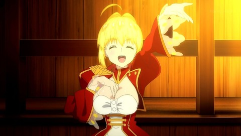 Fate_EXTRA Saber encount