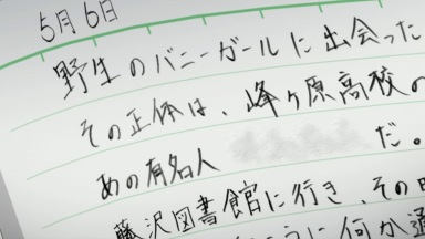 青春ブタ野郎はバニーガール先輩の夢を見ない　ノート